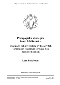 Pedagogiska strategier inom bildämnet - Barn