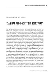 Jag har aldrig sett dig som svart”