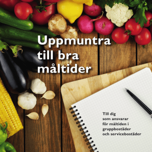 Uppmuntra till bra måltider