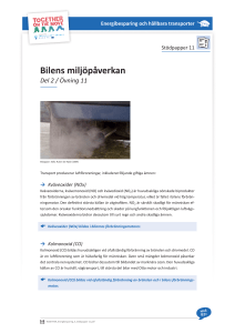 Bilens miljöpåverkan