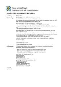 Barn och fritid komplettering (kurspaket)