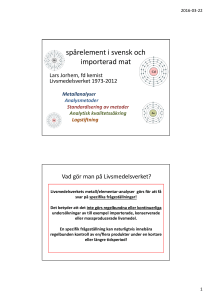 spårelement i svensk och importerad mat