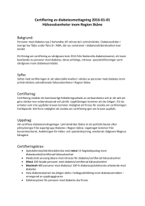 Certifiering - Vårdgivare Skåne