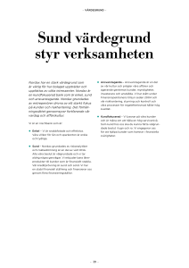 Sund värdegrund styr verksamheten