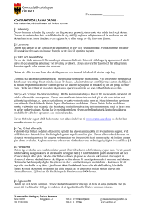 Gymnasiet - Kontrakt för lån av dator 2015