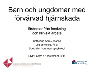 Barn och ungdomar med förvärvad hjärnskada
