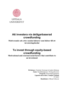 Att investera via delägarbaserad crowdfunding