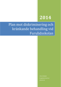 Plan mot diskriminering och kränkande behandling vid Furulidsskolan