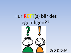 Validering Retts Dp Göteborg 161019
