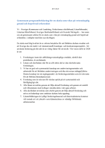 En skola som vilar på vetenskaplig grund och beprövad erfarenhet