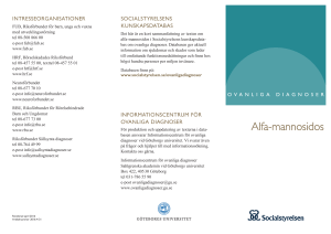 Alfa-mannosidos - Socialstyrelsen