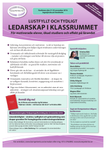 ledarskap i klassrummet