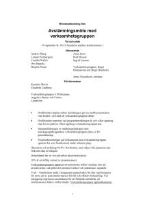 Minnesanteckning från
