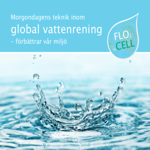 global vattenrening - Water treatment by FloCell