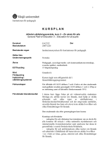 Institutionen för pedagogik