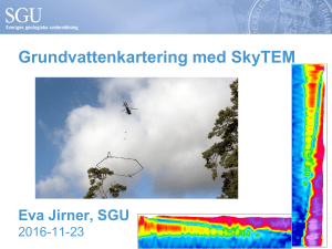 SkyTEM SGU - SydostGIS