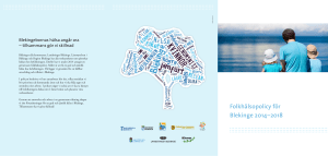 Folkhälsopolicy för Blekinge 2014–2018