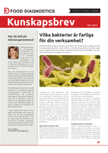 Kunskapsbrev - Food Diagnostics AB