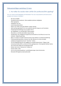 Diskussionsfrågor 12 mars