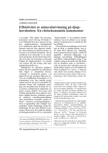 En rättsekonomisk kommentar