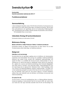 Funktionsvariationer Sammanfattning Utskottets