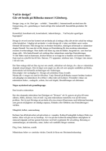 Vad är design - Konstagenten