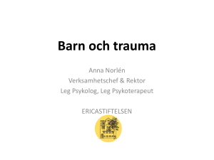 Barn, unga och sexuella övergrepp Stöd och behandling
