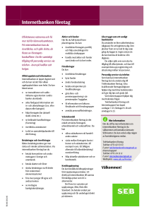 Internetbanken företag
