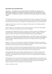 Religion och integration (Word-dokument)