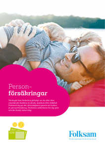 Person- försäkringar