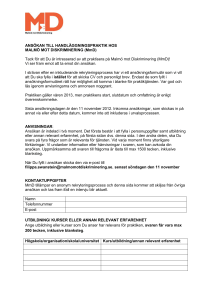 Ansökan handläggningspraktik