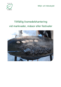 Tillfällig livsmedelshantering vid marknader, mässor eller festivaler