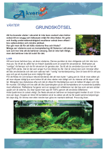 grundskötsel