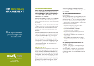Produktblad IHM Business Management