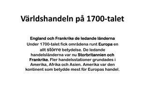 Världshandeln på 1700