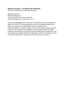 Spaced Learning – om hjärnan får bestämma