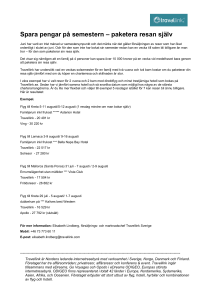 Bakgrundsfakta Travellink