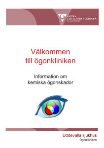Information om kemiska ögonskador