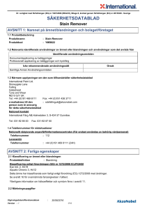 säkerhetsdatablad