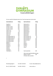 Vuxenutbildningen En kurs med för få sökande startar inte. Vissa