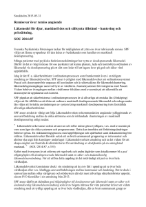 Remissvar över remiss angående Läkemedel för djur, maskinell dos
