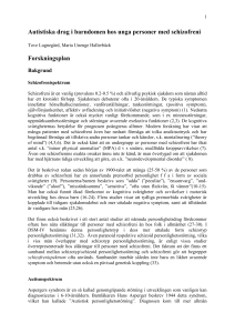 Autistiska drag i barndomen hos unga personer med schizofreni