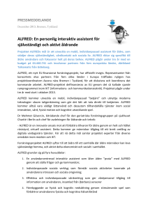 ALFRED: En personlig interaktiv assistent för