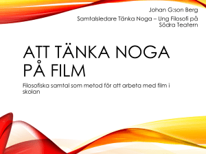 Att Tänka Noga på Film