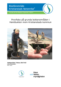 Provfiske på grunda bottenområden i Hanöbukten inom