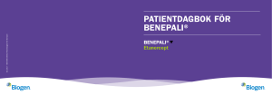PATIENTDAGBOK FÖR BENEPALI®