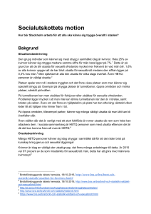Socialutskottets motion