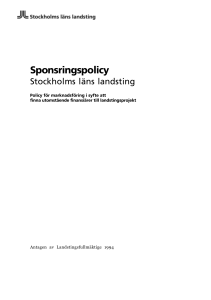 Sponsringspolicy