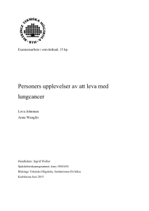 Personers upplevelser av att leva med lungcancer