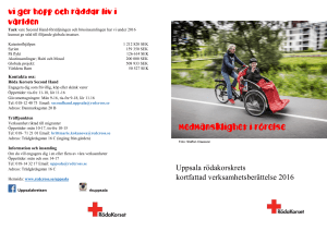 Uppsala rödakorskrets kortfattad